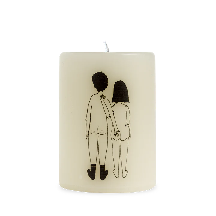 Naked couple (back) candle