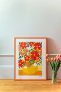 Alonsoa On Mustard Jar Fine Art Print
