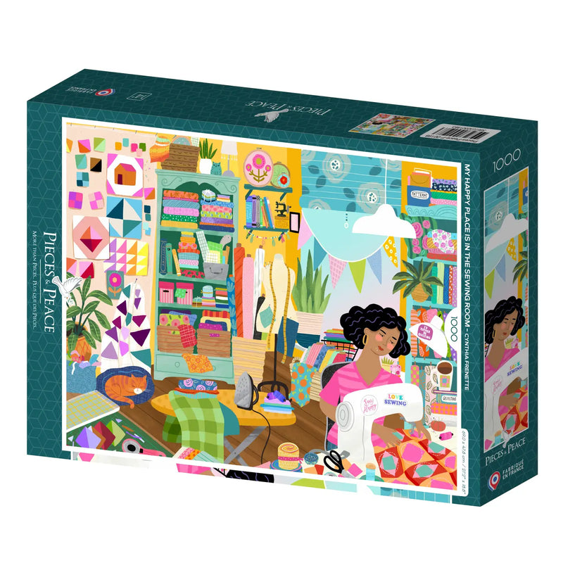 1000 Piece Puzzle - My Happy Place Is in the Sewing Room