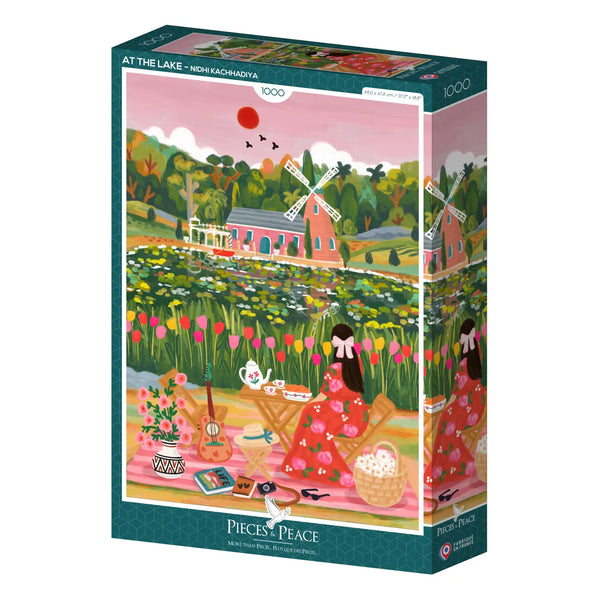 1000 Piece Puzzle-At the Lake