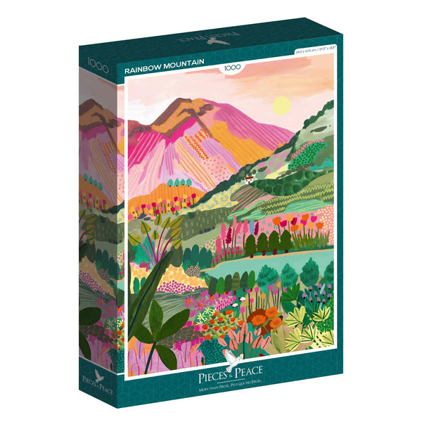1000 Piece Puzzle-Rainbow Mountain