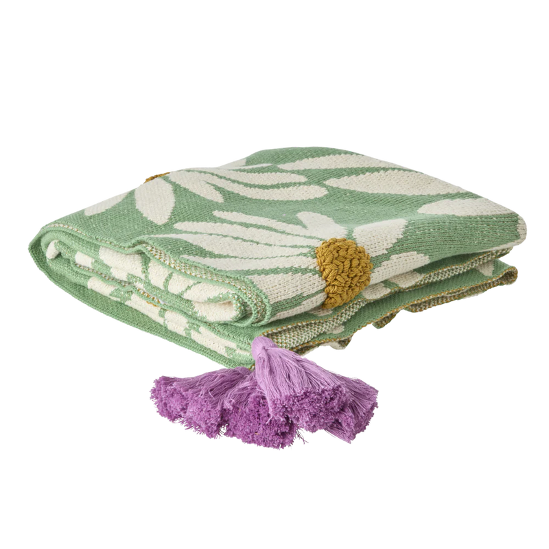 Daisies cotton blanket