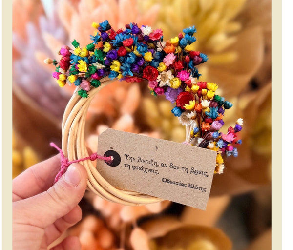 Mini Rainbow Wreath