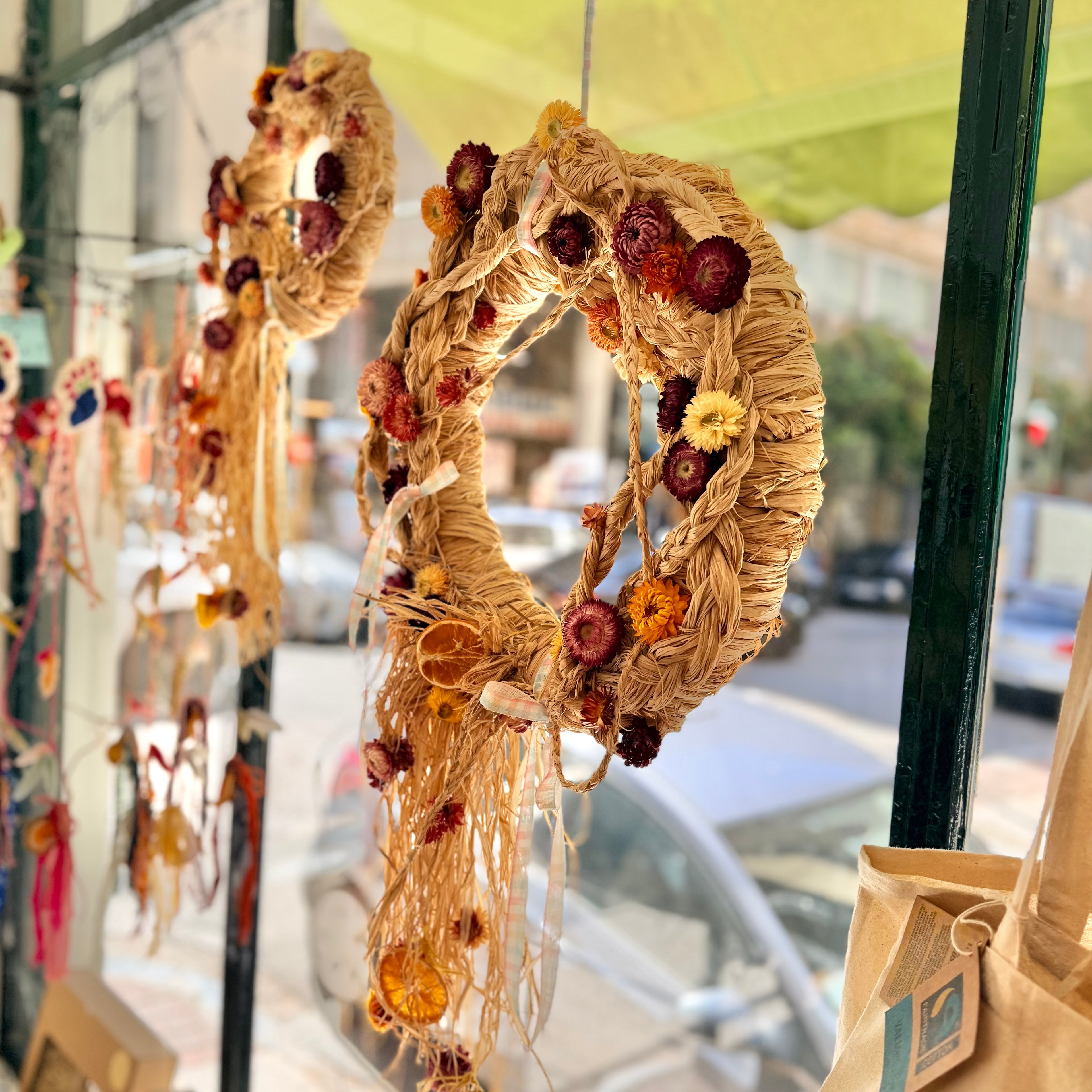 Raffia Wreath