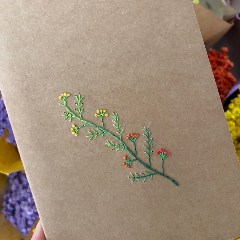 Notebook with embroidered flowers 1