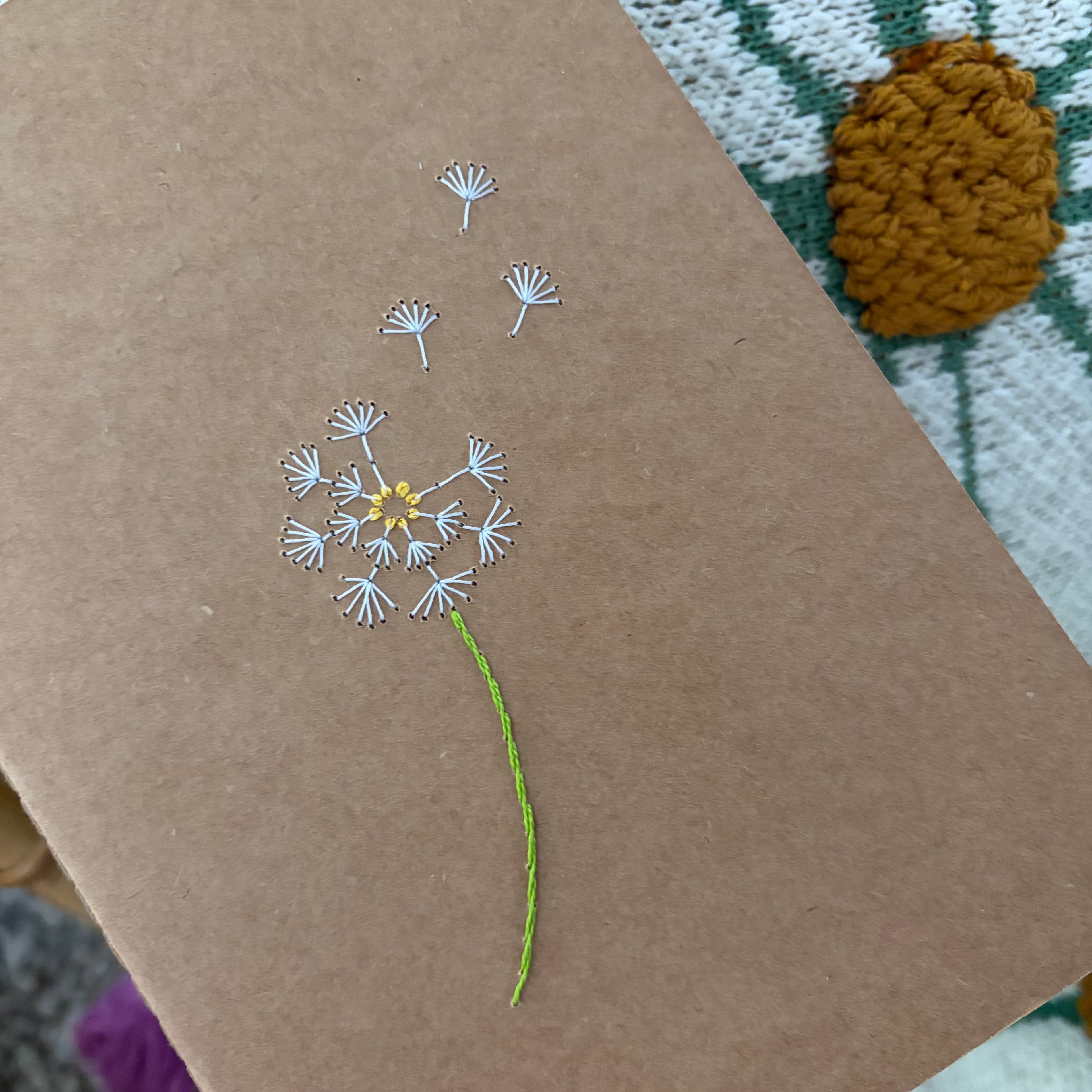 Notebook with embroidered flowers 3