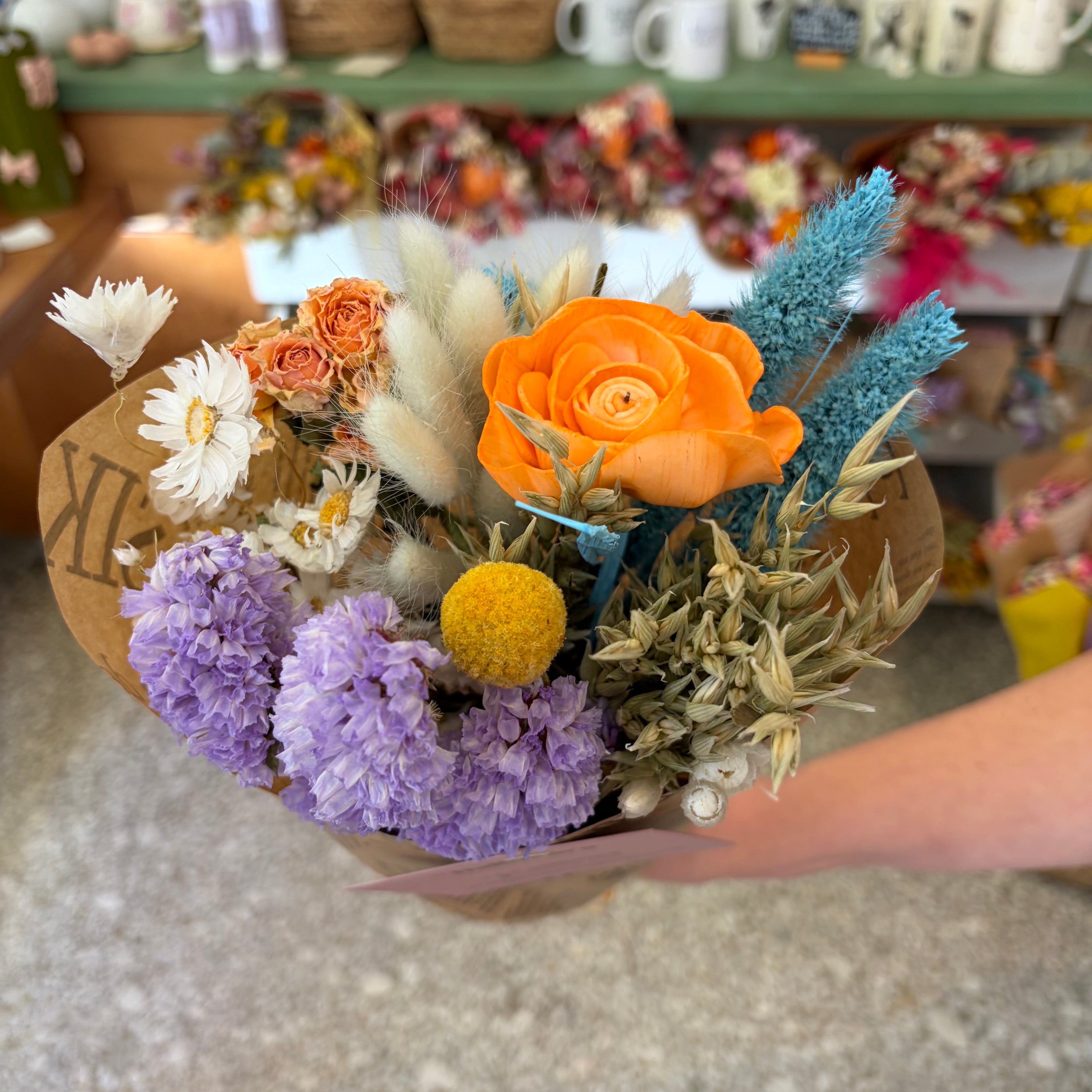 Blue Curacao Sola Bouquet (medium)