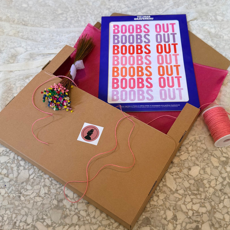 Boobs & Blooms Envelope Gift Box
