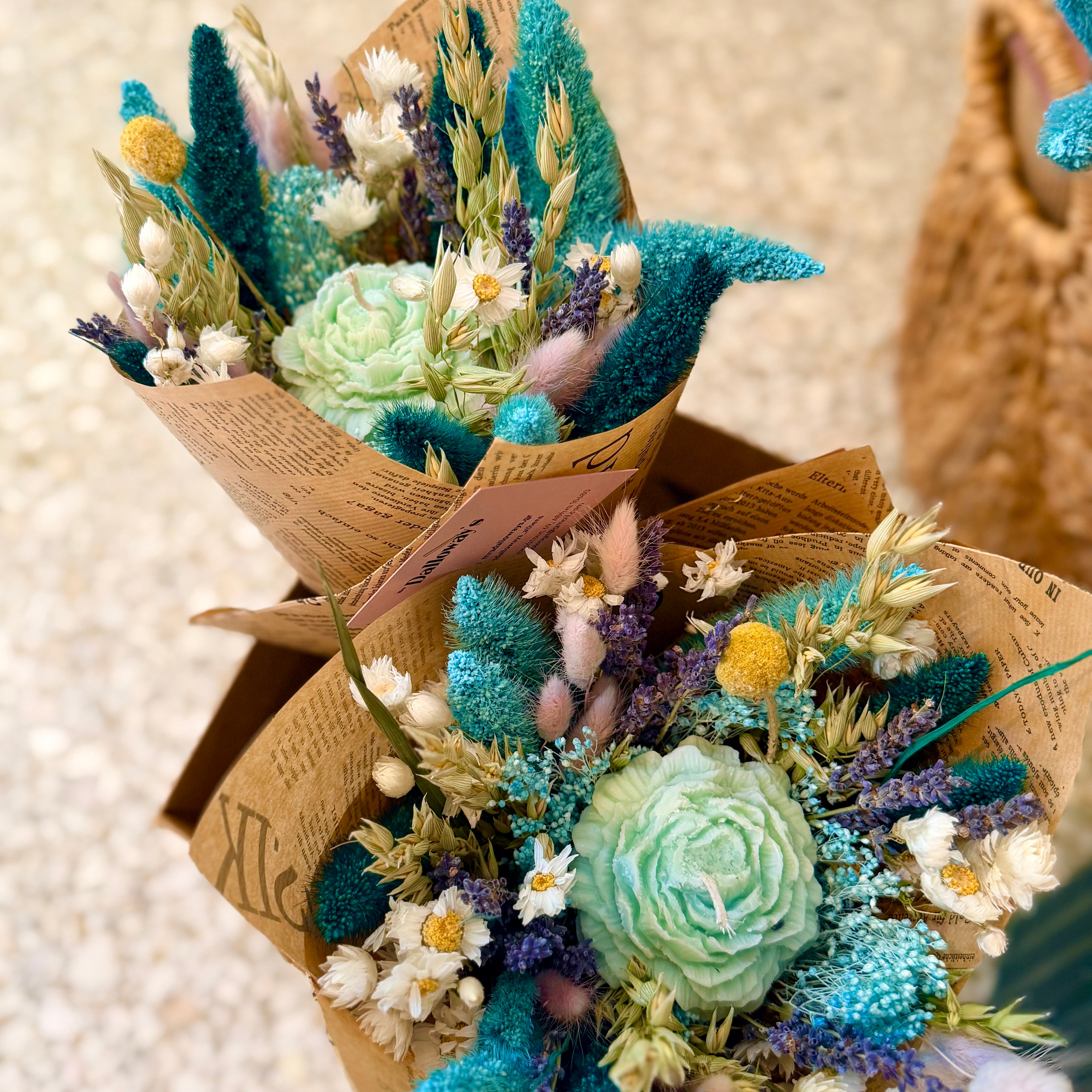Aegean Waters Candle Bouquet