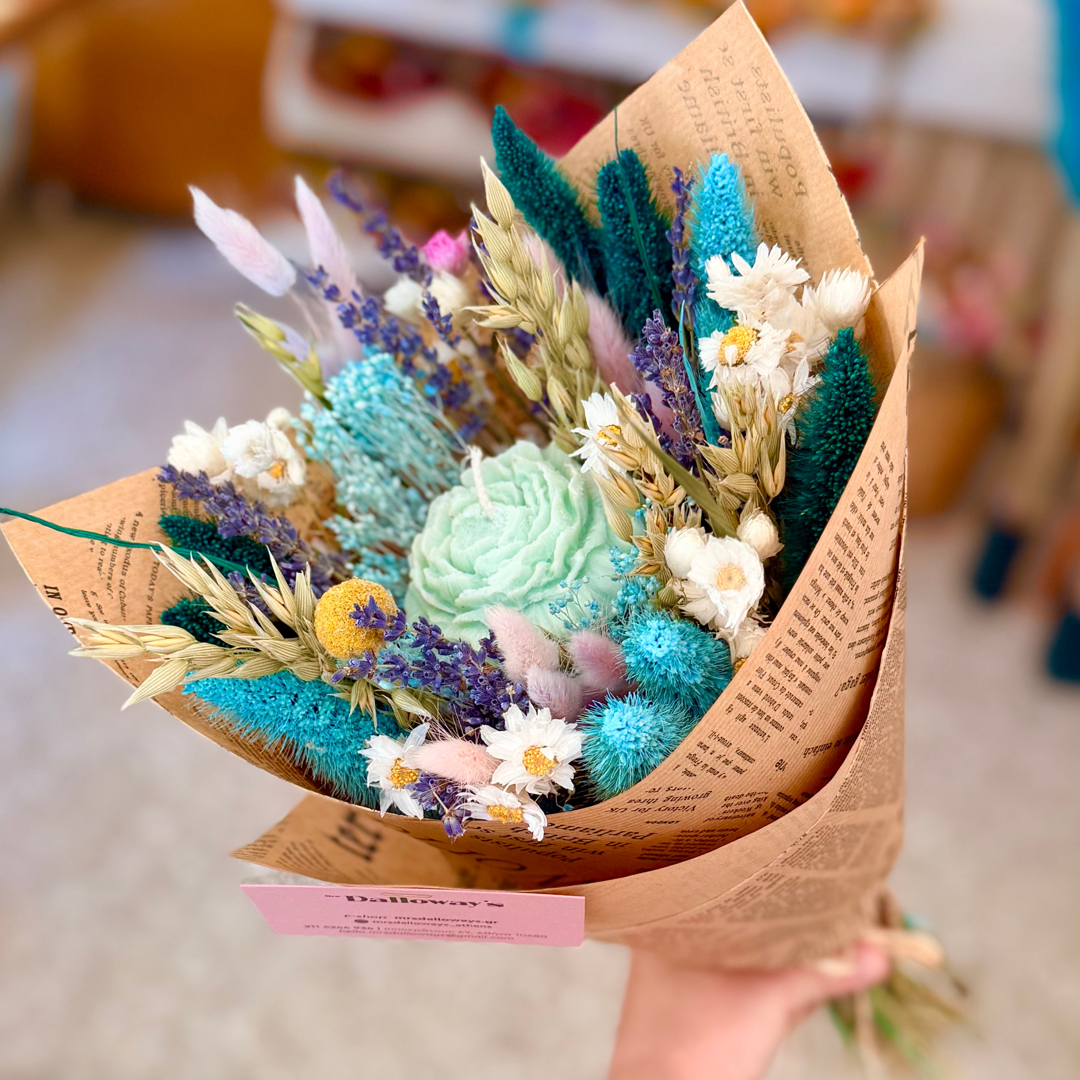 Aegean Waters Candle Bouquet