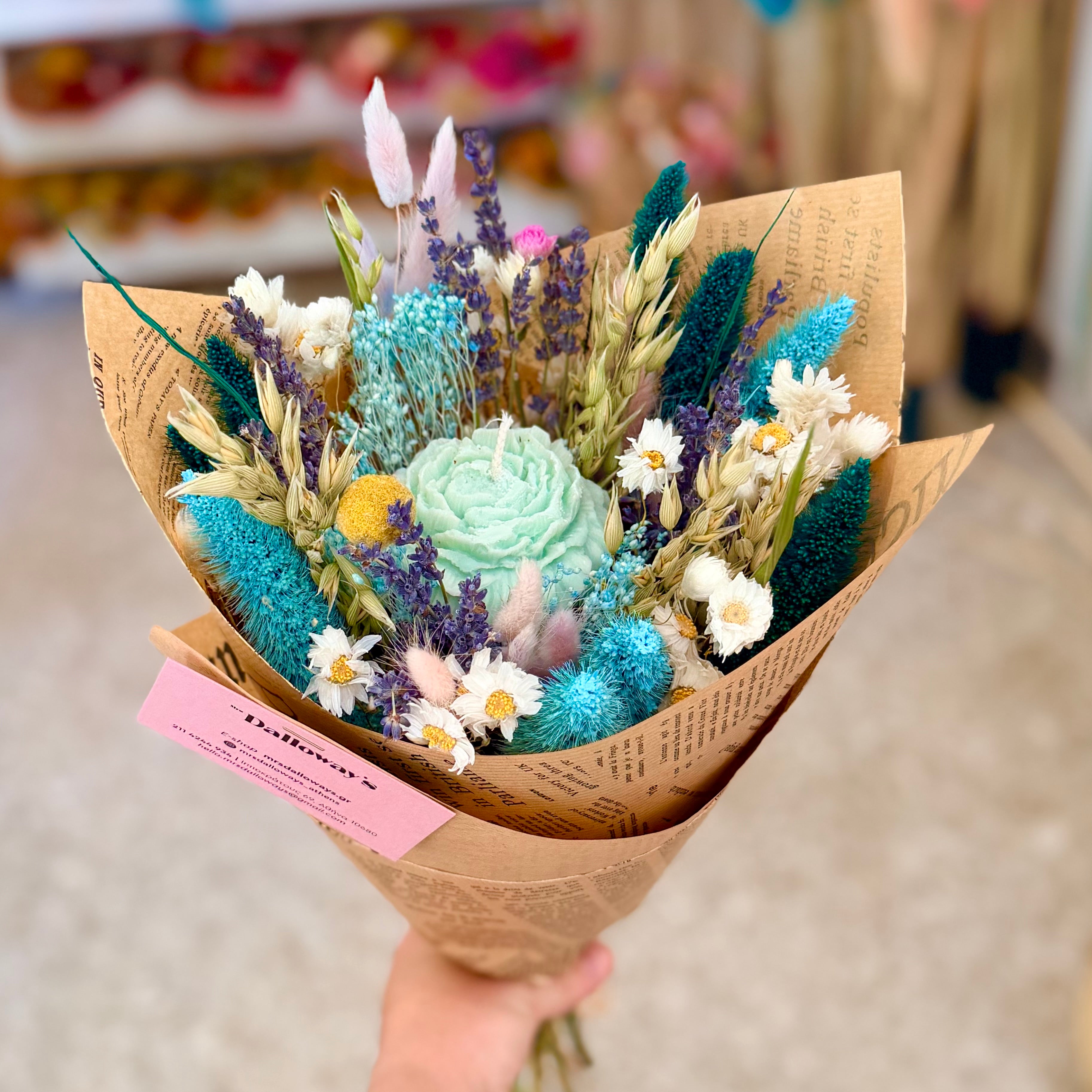 Aegean Waters Candle Bouquet