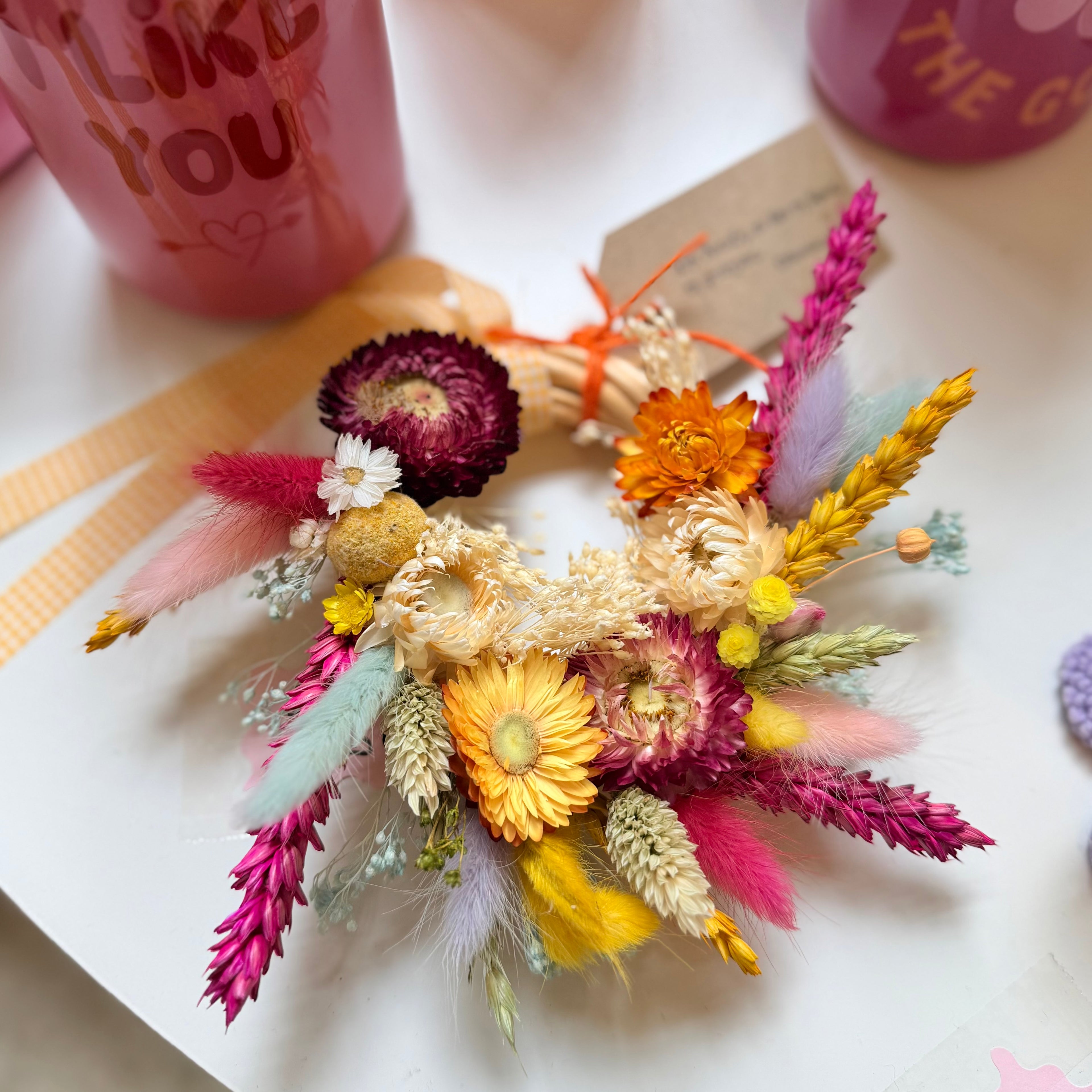 Mini spring wreath