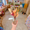 Glass vase with flowers
