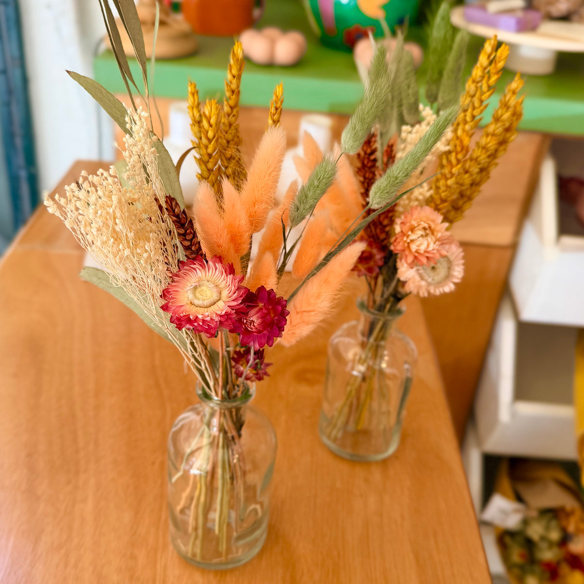 Glass vase with flowers