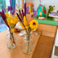Glass vase with flowers