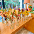 Glass vase with flowers