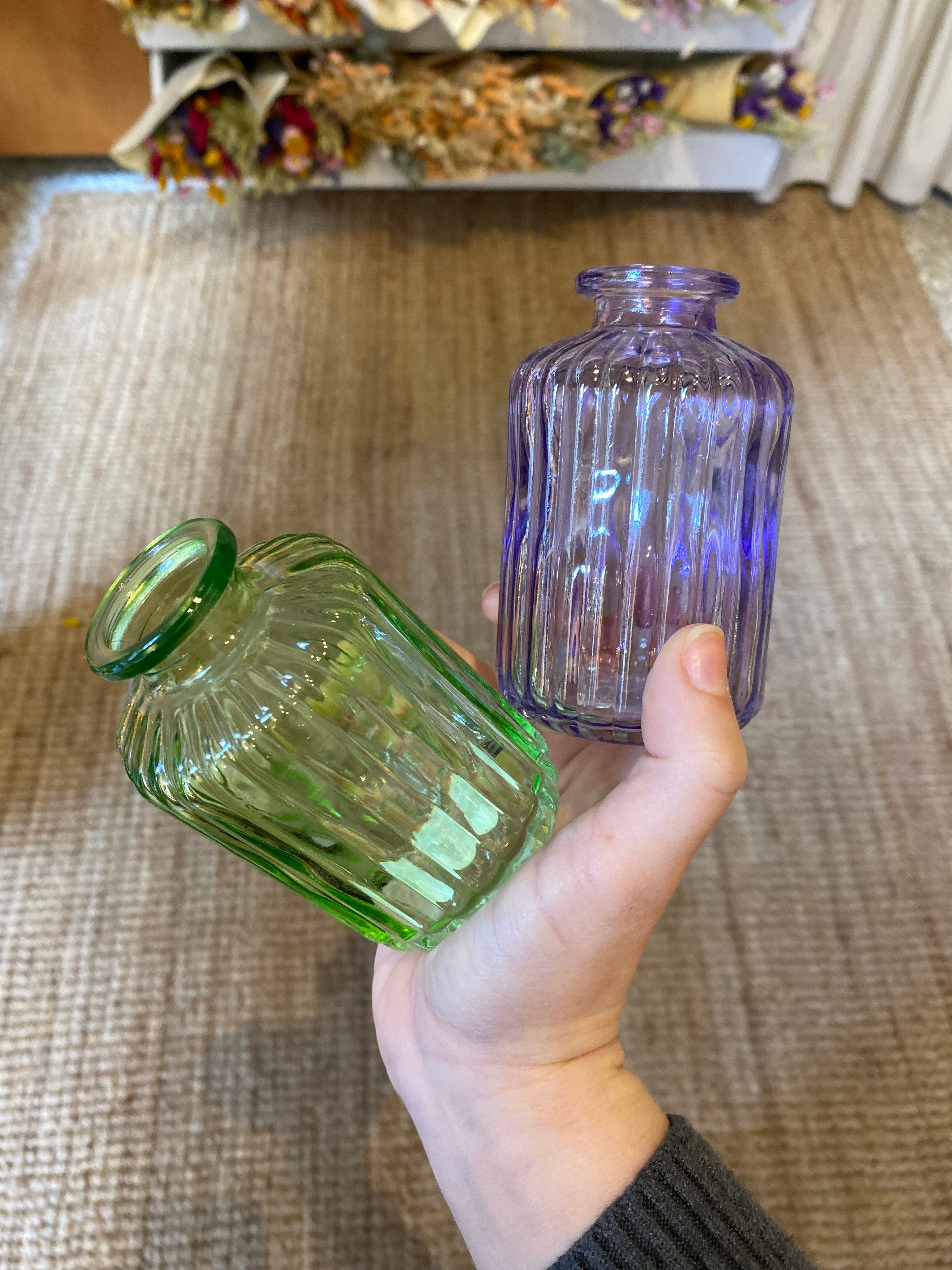 Glass vase with flowers