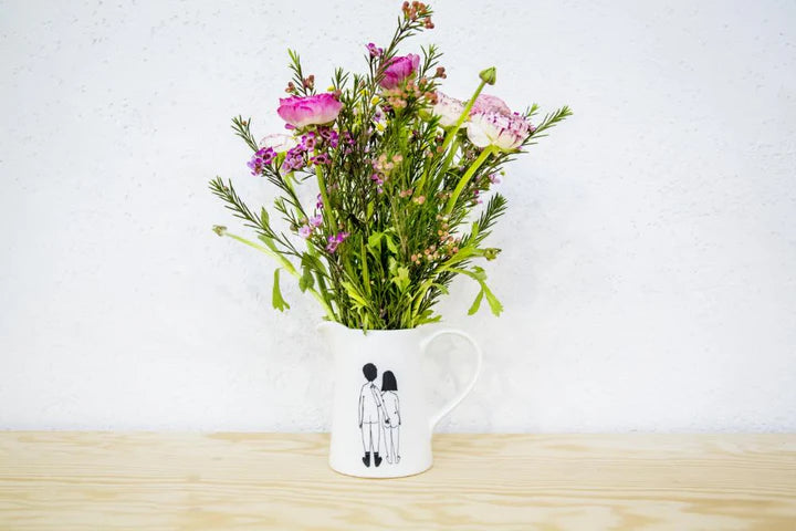 Naked couple (back) small jug