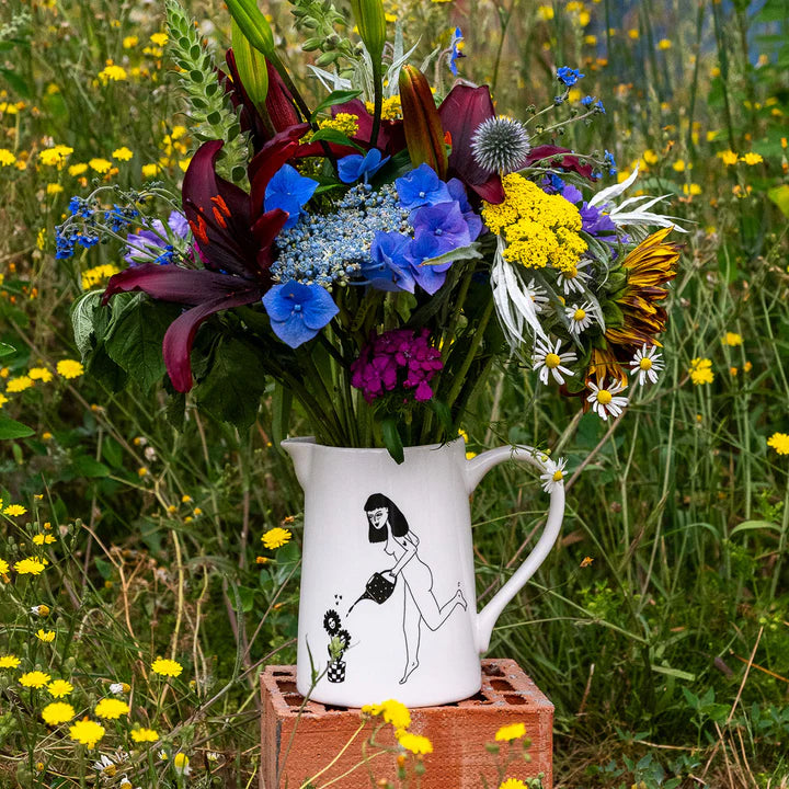 Happy flowers jug