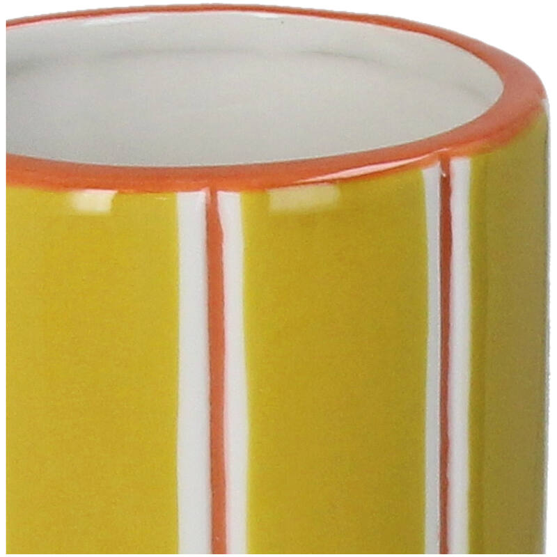 Βάζο “stripes” (Μουσταρδί-Πορτοκαλί)