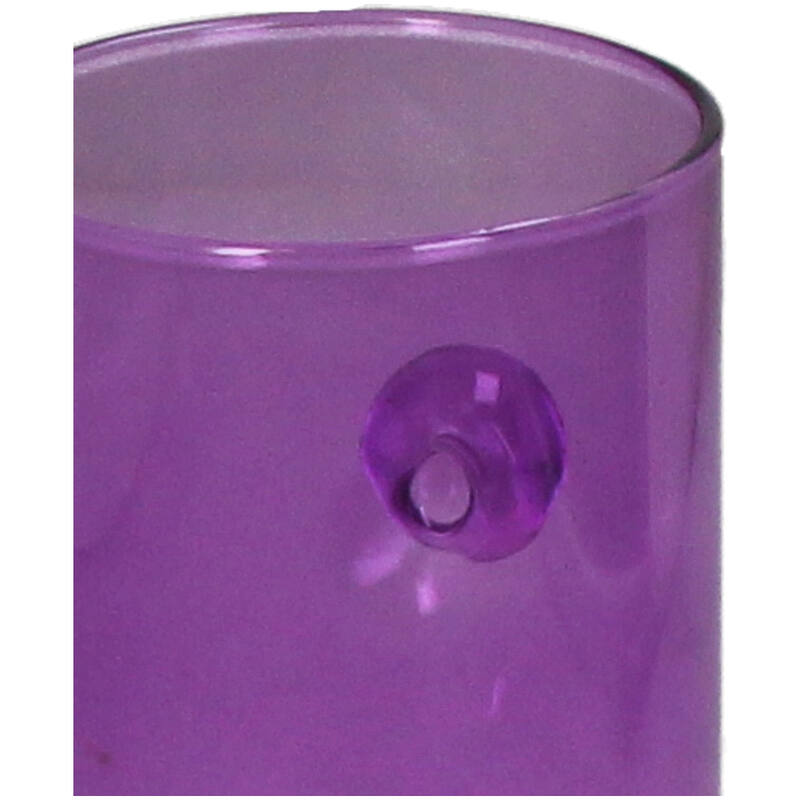 Γυάλινο βάζο “happy” (μωβ)