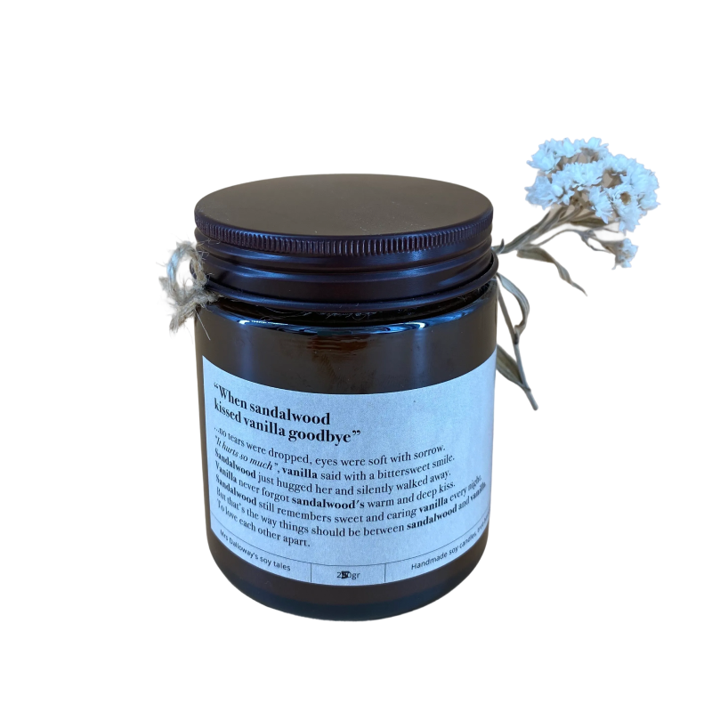 When sandalwood kissed vanilla goodbye