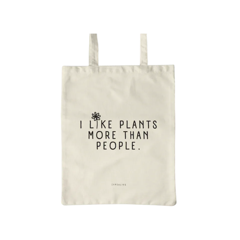 “I like plants” Cotton bag
