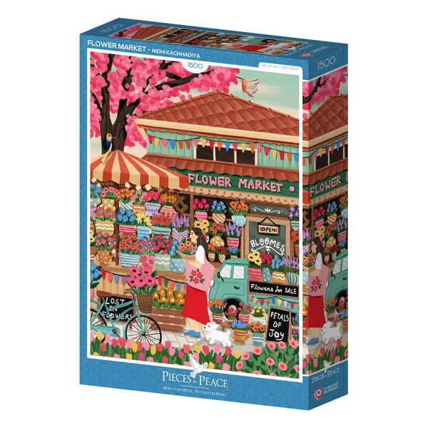 1500 Piece Puzzle- Flower Market