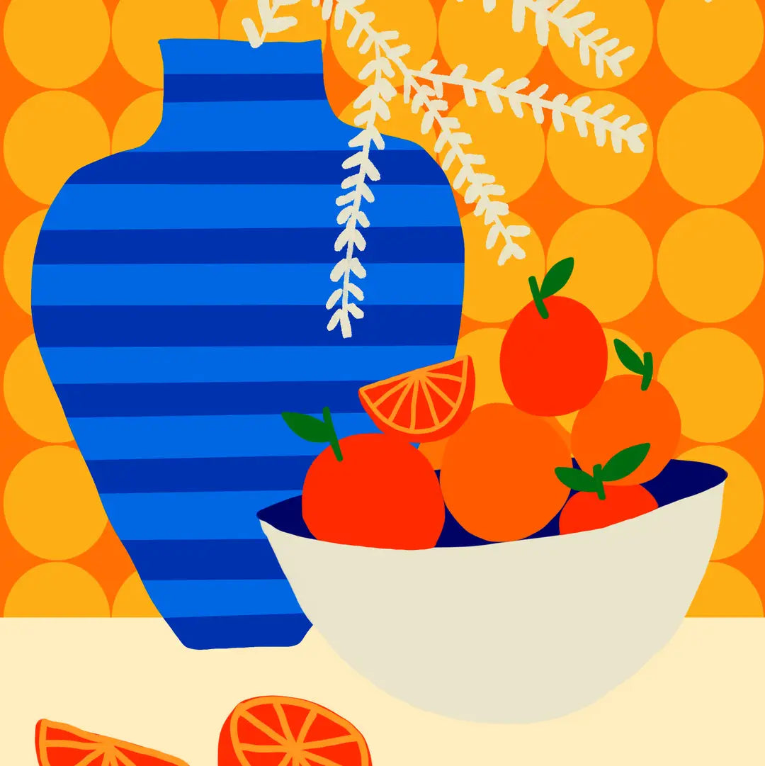 Oranges On Retro Kitchen