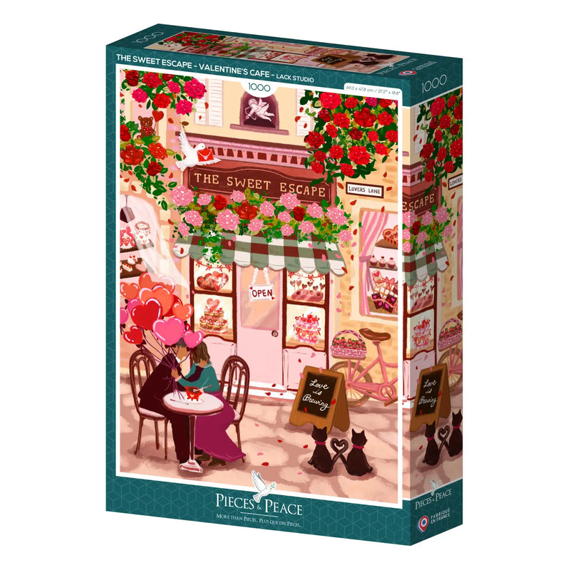 1000 Piece Puzzle - Valentine's Day Café