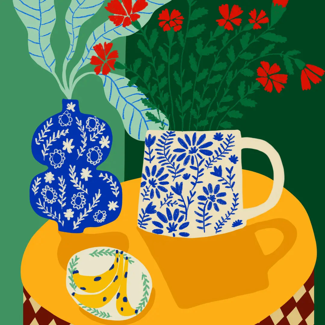 Porcelain and Carnations