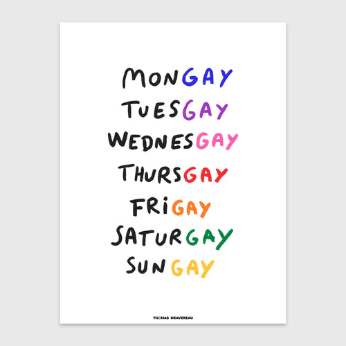 "Gay week" Poster (A3)