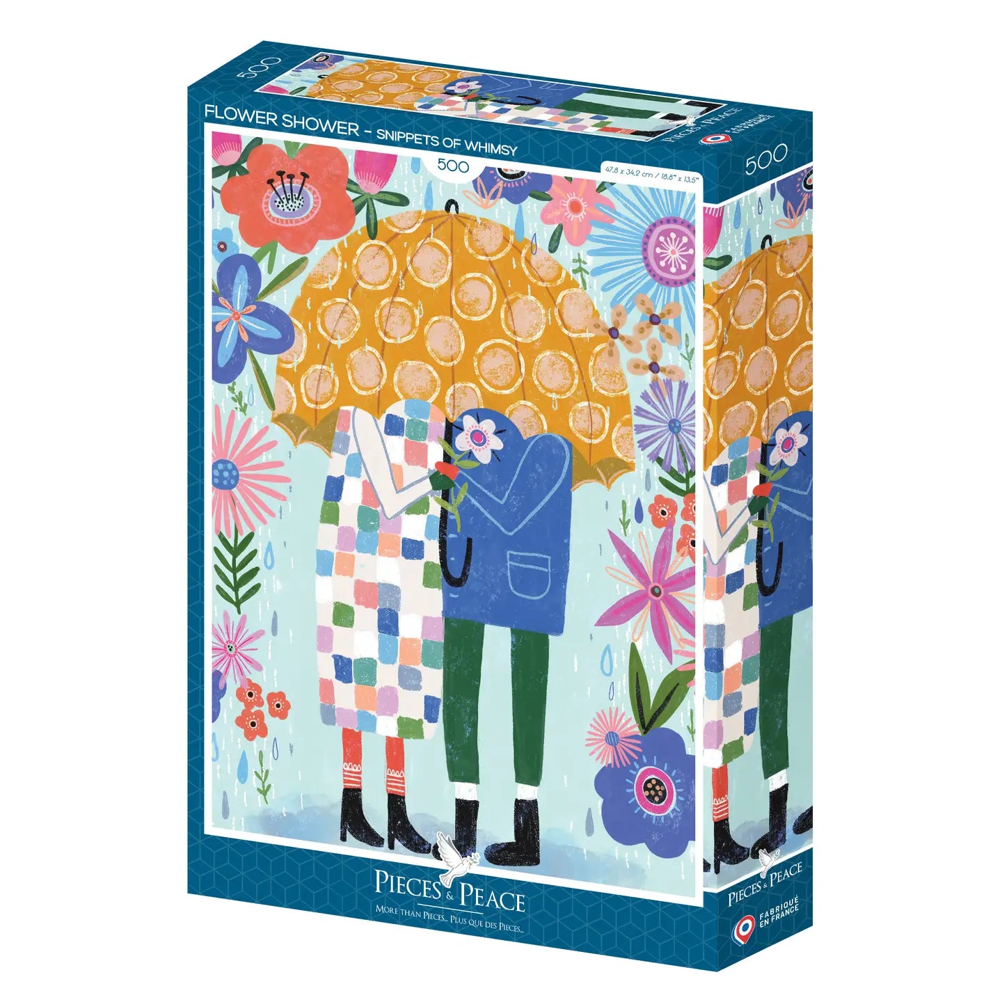 500 Piece Puzzle-Flower Shower